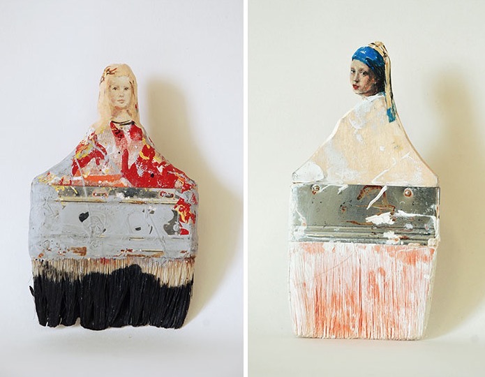 Rebecca Szeto Transforms Old Paintbrushes Into Delicate Ladies