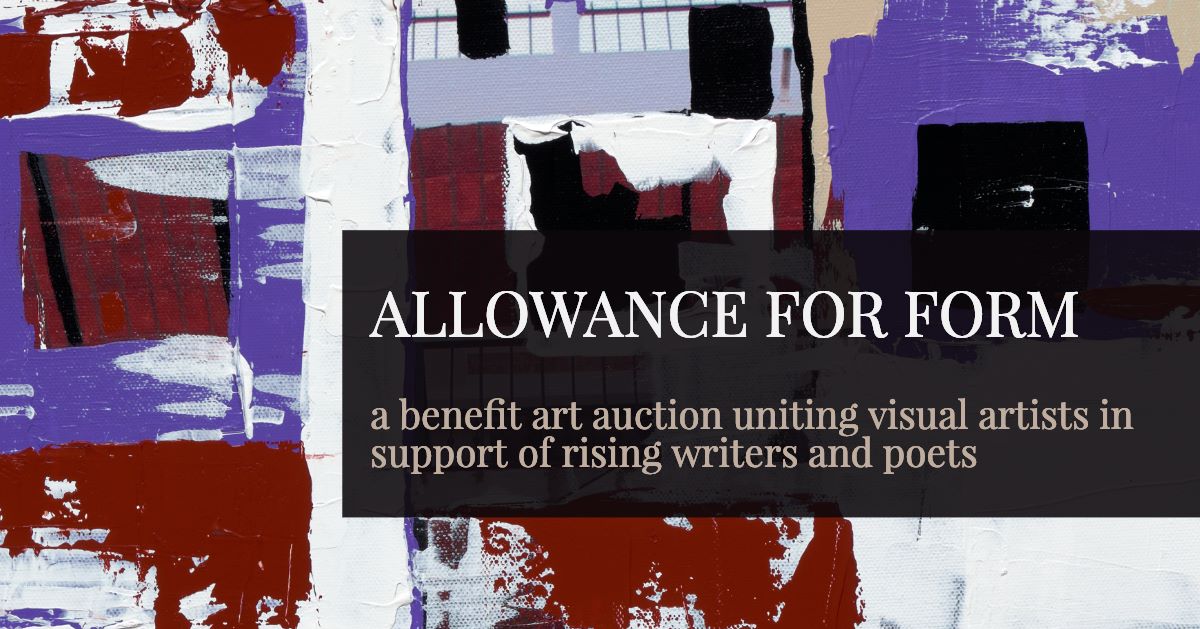 “Allowance for Form” fundraiser at Guerrero Gallery on April 28th